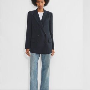 Wilfred | Aritzia | Black Generation Double-Breasted Blazer | Sz S